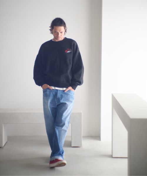 ADAM PATEK(アダムパテック)の「ADAMPATEK/nep selvedge denim/ネップセルビッジデニムパンツ(AP2528015)(デニムパンツ・レディース・ネイビー/ブルー・1/2)」の20枚目の写真