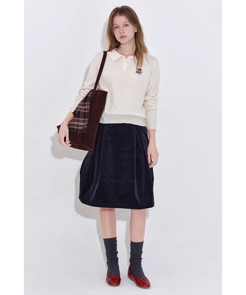 【新品未使用タグ付き】Melts Ribbon フレアーコート Rirandture NEWストール付Aラインコート （ラベンダー） -靴