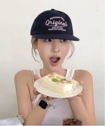 Vini（ヴィニ）の「ユニセックスフラットブリムロゴキャップ（キャップ）」
