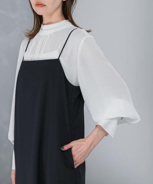 URBAN RESEARCH ROSSO WOMEN（アーバンリサーチ　ロッソ）の「ギャザーハイネックブラウス（シャツ/ブラウス・レディース・ブラック系その他/ホワイト/ベージュ系その他・FREE）」の14枚目の写真