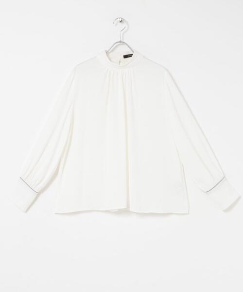 URBAN RESEARCH ROSSO WOMEN（アーバンリサーチ　ロッソ）の「ギャザーハイネックブラウス（シャツ/ブラウス・レディース・ブラック系その他/ホワイト/ベージュ系その他・FREE）」の15枚目の写真