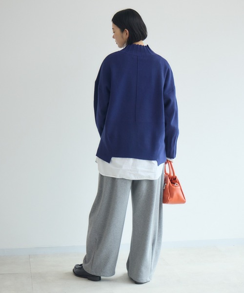 Paradise Picnic(パラダイスピクニック)の「33℃ 胸ポケZIPニット(ニット/セーター・レディース・レッド/ブルー/チャコールグレー/ブラック・FREE)」の8枚目の写真