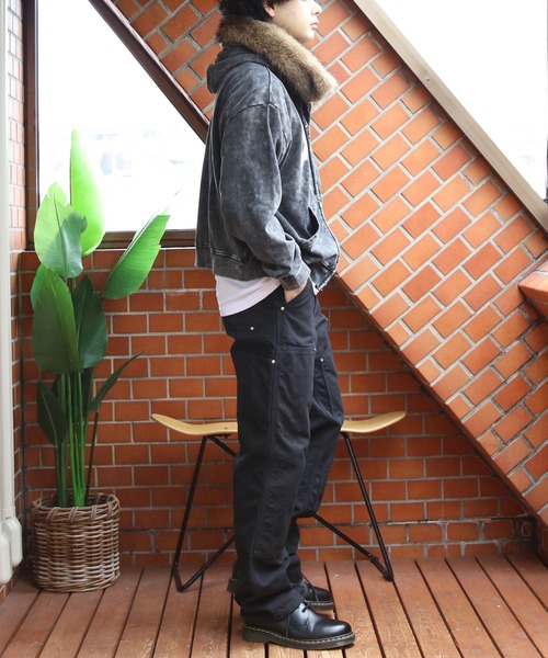 ８(eight)（エイト）の「製品加工ファージップパーカー（パーカー・メンズ・チャコール/ブラック・LARGE/MEDIUM）」の10枚目の写真