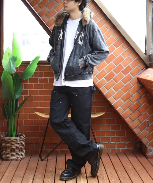 ８(eight)（エイト）の「製品加工ファージップパーカー（パーカー・メンズ・チャコール/ブラック・LARGE/MEDIUM）」の11枚目の写真