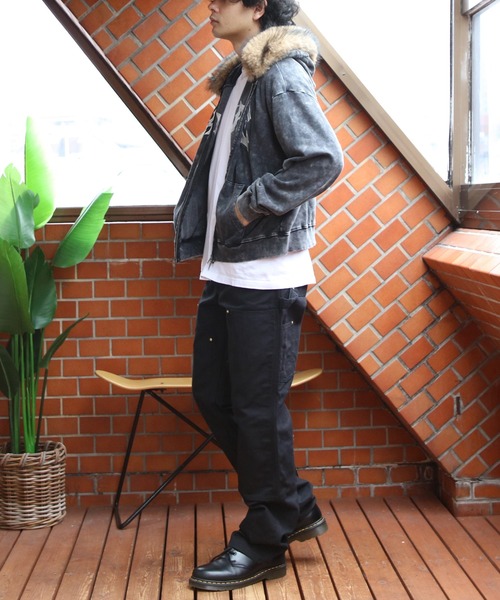 ８(eight)（エイト）の「製品加工ファージップパーカー（パーカー・メンズ・チャコール/ブラック・LARGE/MEDIUM）」の12枚目の写真