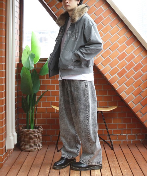 ８(eight)（エイト）の「製品加工ファージップパーカー（パーカー・メンズ・チャコール/ブラック・LARGE/MEDIUM）」の21枚目の写真