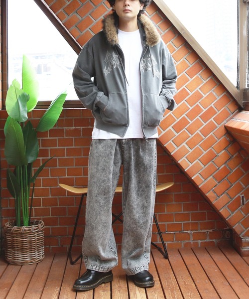 ８(eight)（エイト）の「製品加工ファージップパーカー（パーカー・メンズ・チャコール/ブラック・LARGE/MEDIUM）」の22枚目の写真