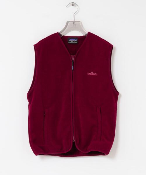 THOUSAND MILE(サウザンドマイル)の「『別注』THOUSAND MILE×URBAN RESEARCH KNIT FREECE ZIP VEST(ベスト・レディース・ブラック/オフホワイト/ボルドー・FREE)」の20枚目の写真