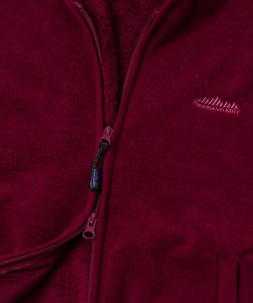 THOUSAND MILE(サウザンドマイル)の「『別注』THOUSAND MILE×URBAN RESEARCH KNIT FREECE ZIP VEST(ベスト・レディース・ブラック/オフホワイト/ボルドー・FREE)」の21枚目の写真