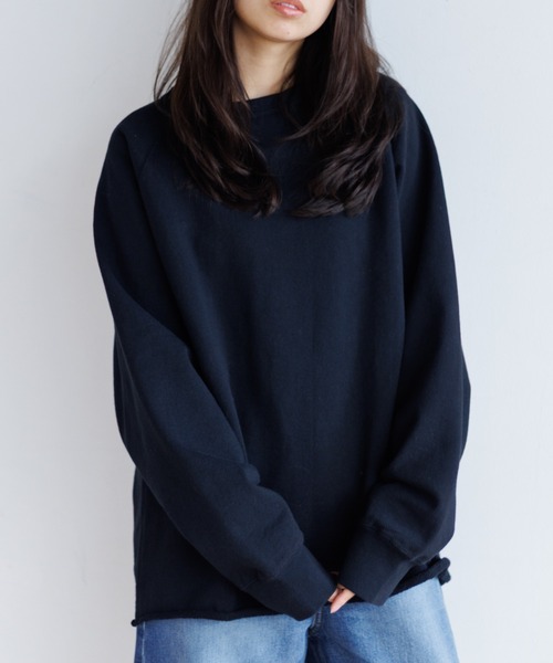 WALLA WALLA SPORT(ワラワラスポーツ)の「WALLA WALLA 13oz CREW SWEAT SHIRT(スウェット・メンズ・インディゴブルー/ブラック/ヘザーグレー・S/M/L)」の2枚目の写真