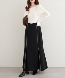 【WEB限定】パイピングマーメイドスカート