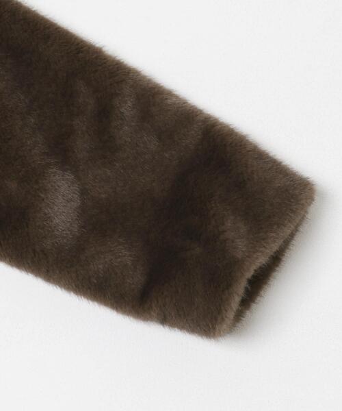 F by ROSSO（エフバイロッソ）の「F by ROSSO　ファーZIPショートコート（その他アウター・レディース・ブラウン/ネイビー・FREE）」の12枚目の写真