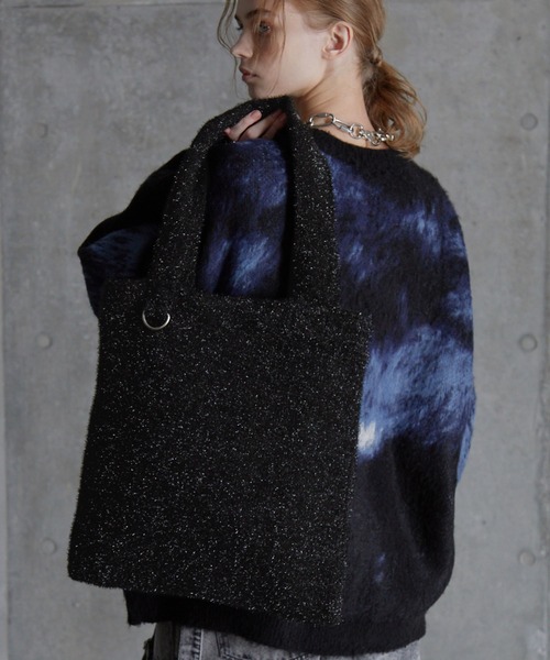 SERACE】Glitter knit tote bag / ラメニットトートバッグ（トート