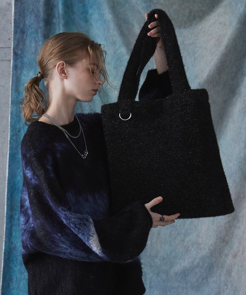 SERACE】Glitter knit tote bag / ラメニットトートバッグ（トート