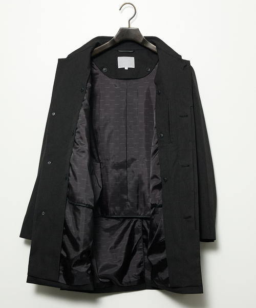 ABAHOUSE GRAY(アバハウスグレイ)の「【SORONA】ライナー付 ステンカラーコート / 撥水性 / 2WAY(ステンカラーコート・メンズ・ネイビー/ブラック/チャコールグレー・46/48/50)」の13枚目の写真