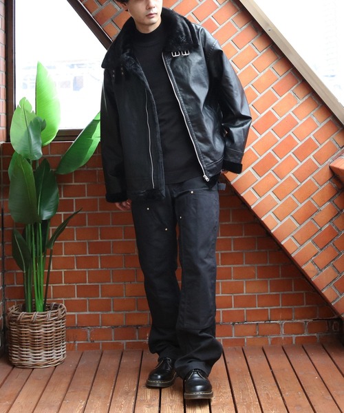 ８(eight)（エイト）の「B-3フライトジャケット（ミリタリージャケット・メンズ・ブラック/ブラック系その他・MEDIUM/LARGE）」の11枚目の写真