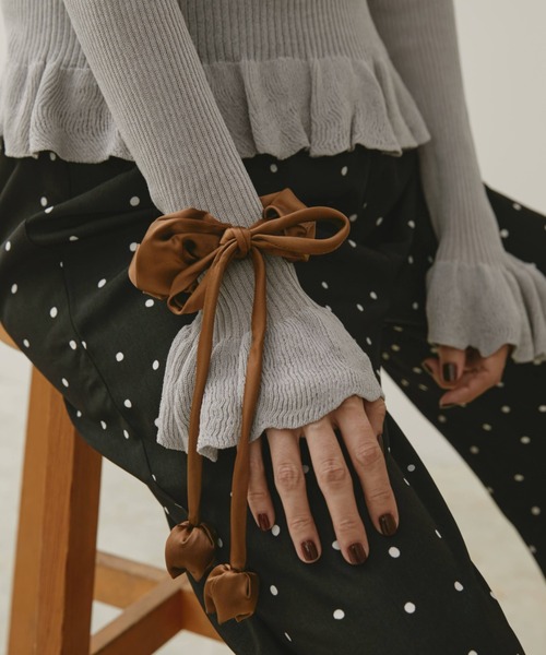 Libra Cue(リブラ キュー)の「バドリボンシュシュ(シュシュ・レディース・ブラック/ブラウン・FREE)」の8枚目の写真