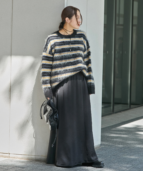 JOURNAL STANDARD（ジャーナルスタンダード）の「《追加2》ヴィンテージサテンスカート（スカート・レディース・ブラック/ベージュ・FREE）」の20枚目の写真