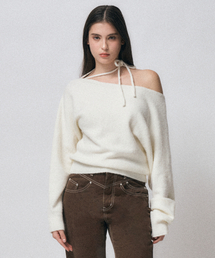 Midnight Move（ミッドナイトムーブ）の「st shoulder knit [ivory]（ニット/セーター）」