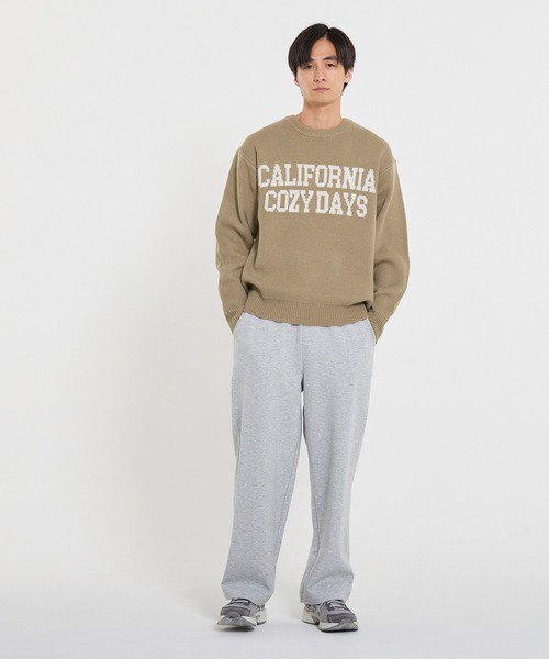 coca(coca)(コカ)の「Wジャカード編みロゴニットトップス(ニット/セーター・メンズ・キャメル/ブラック・M/L/XL)」の3枚目の写真