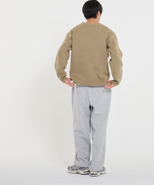 coca(coca)(コカ)の「Wジャカード編みロゴニットトップス(ニット/セーター・メンズ・キャメル/ブラック・M/L/XL)」の5枚目の写真