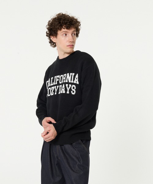 coca(coca)(コカ)の「Wジャカード編みロゴニットトップス(ニット/セーター・メンズ・キャメル/ブラック・M/L/XL)」の11枚目の写真
