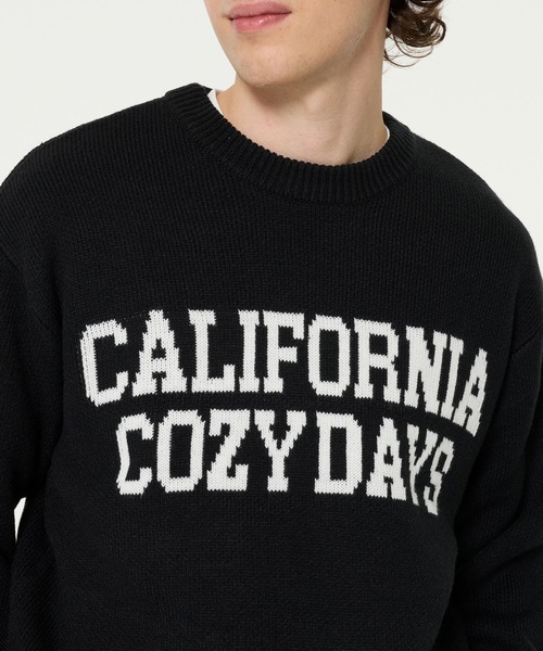 セール】Wジャカード編みロゴニットトップス（ニット/セーター）｜coca