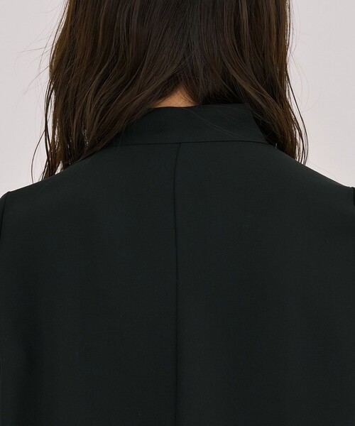 残りわずか！】タイボタンメルトタッチブラウス｜ウォッシャブル/防