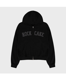 Arch Logo Zip Up Hoodie - Black