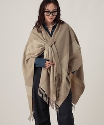 Elura | チェックフリンジケープ/587988(ストール/ショール)