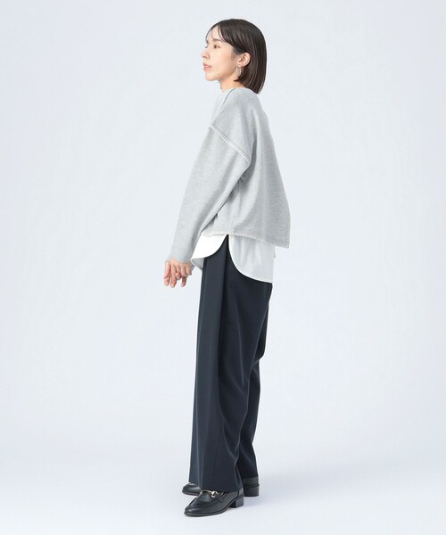 BEAMS HEART(ビームスハート)の「ブランケット刺繍 プルオーバー(Tシャツ/カットソー・レディース・ライトグレー/ブルー/ブラック/ホワイト系その他5・FREE)」の9枚目の写真