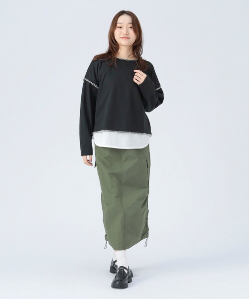BEAMS HEART(ビームスハート)の「ブランケット刺繍 プルオーバー(Tシャツ/カットソー・レディース・ライトグレー/ブルー/ブラック/ホワイト系その他5・FREE)」の13枚目の写真