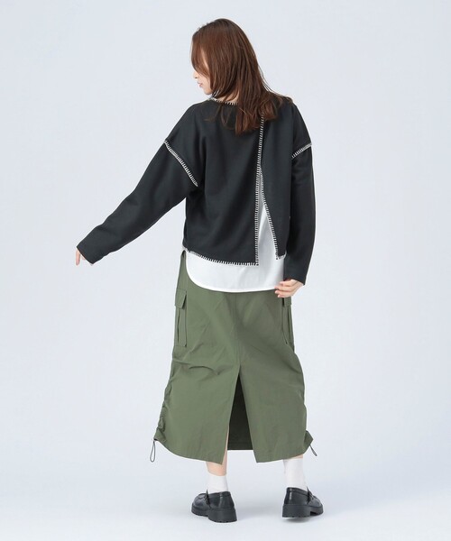 BEAMS HEART(ビームスハート)の「ブランケット刺繍 プルオーバー(Tシャツ/カットソー・レディース・ライトグレー/ブルー/ブラック/ホワイト系その他5・FREE)」の14枚目の写真