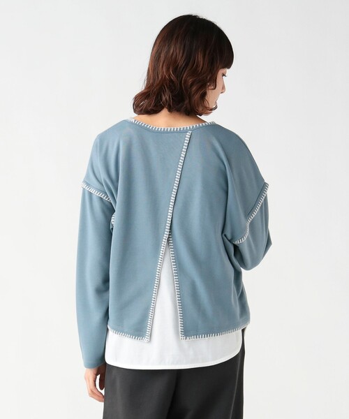 BEAMS HEART(ビームスハート)の「ブランケット刺繍 プルオーバー(Tシャツ/カットソー・レディース・ライトグレー/ブルー/ブラック/ホワイト系その他5・FREE)」の19枚目の写真