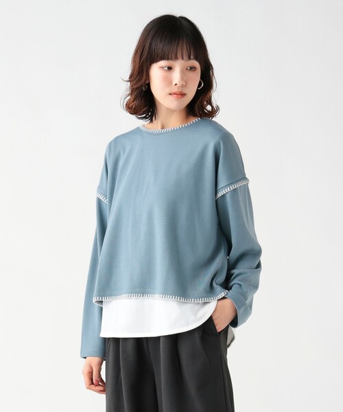 BEAMS HEART(ビームスハート)の「ブランケット刺繍 プルオーバー(Tシャツ/カットソー・レディース・ライトグレー/ブルー/ブラック/ホワイト系その他5・FREE)」の20枚目の写真