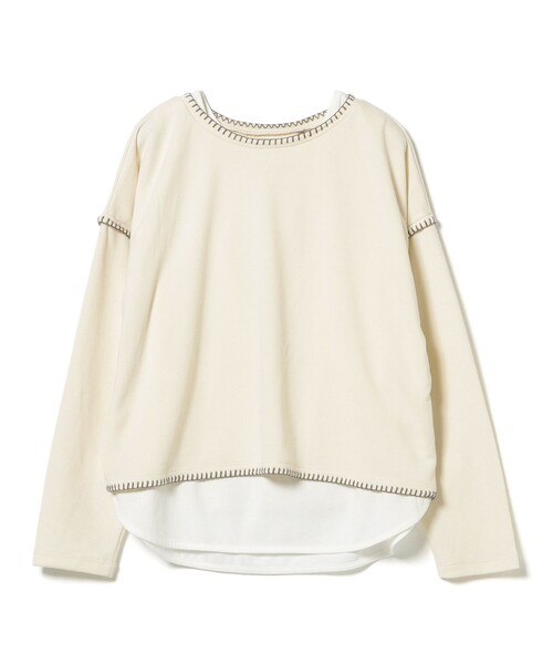 BEAMS HEART(ビームスハート)の「ブランケット刺繍 プルオーバー(Tシャツ/カットソー・レディース・ライトグレー/ブルー/ブラック/ホワイト系その他5・FREE)」の21枚目の写真