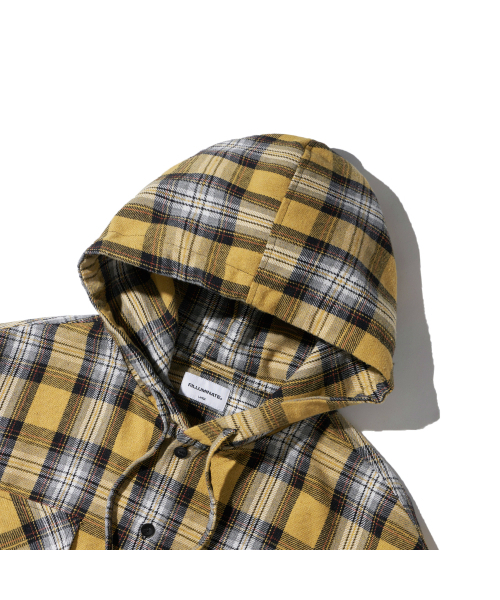 F.ILLUMINATE(フィルミネイト)の「クロスチェックフードシャツ-イエロー(シャツ/ブラウス・レディース・その他・SMALL/MEDIUM/LARGE)」の7枚目の写真