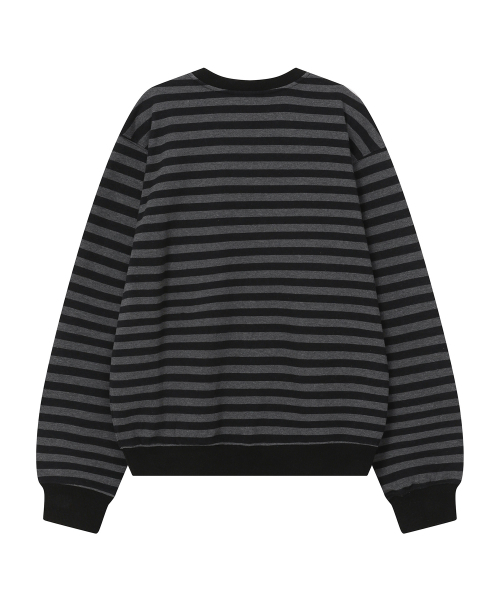 BAUF（バウフ）の「ピースロゴ スウェット [ストライプブラック]（スウェット・レディース・その他・MEDIUM/LARGE）」の2枚目の写真