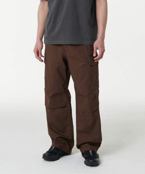 MUSINSA STANDARD（ムシンサスタンダード）の「コットンパラシュートカーゴパンツ[バロックブラウン]（スウェットパンツ・メンズ・その他・34/36/38/40/42/26/27/28/29/30/31/32/33）」の3枚目の写真