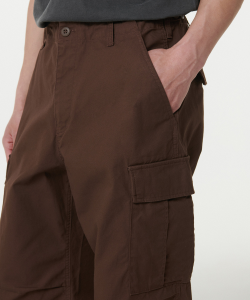 MUSINSA STANDARD（ムシンサスタンダード）の「コットンパラシュートカーゴパンツ[バロックブラウン]（スウェットパンツ・メンズ・その他・34/36/38/40/42/26/27/28/29/30/31/32/33）」の6枚目の写真