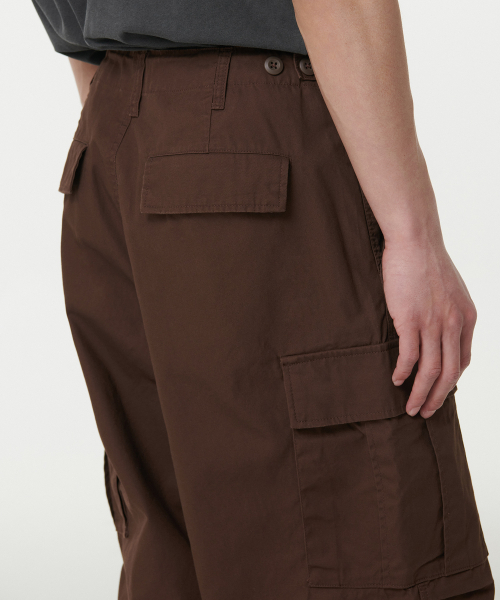 MUSINSA STANDARD（ムシンサスタンダード）の「コットンパラシュートカーゴパンツ[バロックブラウン]（スウェットパンツ・メンズ・その他・34/36/38/40/42/26/27/28/29/30/31/32/33）」の9枚目の写真