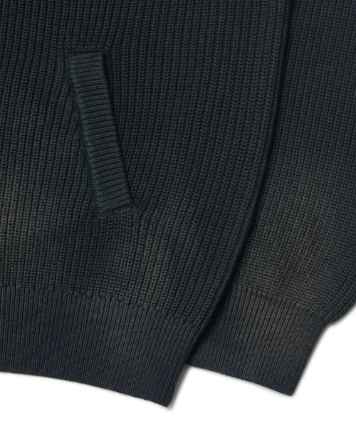 NOMANUAL（NOMANUAL）の「SPRAY DYEING KNIT ZIP-UP - BLACK（カーディガン/ボレロ・レディース・その他・LARGE/SMALL/MEDIUM）」の6枚目の写真