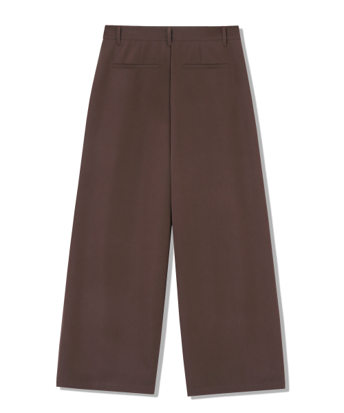 TRILLION（トリリオン）の「フロントVタックワイドスラックス[ブラウン]（スラックス・レディース・その他・MEDIUM/LARGE/X-LARGE）」の10枚目の写真