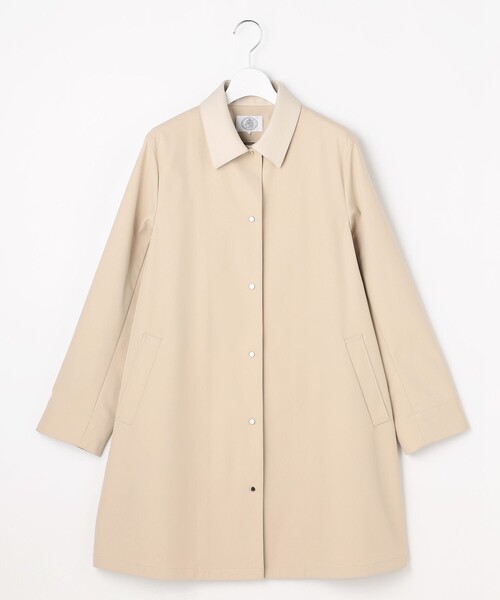 J.PRESS(ジェイプレス)の「【春のマストアイテム】ドライツイルストレッチ ステンカラー コート(ステンカラーコート・レディース・ベージュ系/ネイビー系/ライトグレー系/ブルー系・9/7/11)」の15枚目の写真