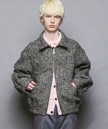 《UNISEX》【Italian Dead Stock Fabric】Prime-Over Switching Stand Blouson/プライムオーバーカーブスウィッチングスタンドブルゾン【MAISON SPECIAL/メゾンスペシャル】