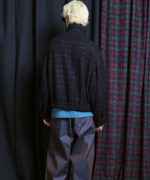 MAISON SPECIAL(メゾンスペシャル)の「《UNISEX》【Italian Dead Stock Fabric】Prime-Over Switching Stand Blouson/プライムオーバーカーブスウィッチングスタンドブルゾン【MAISON SPECIAL/メゾンスペシャル】(ブルゾン・メンズ・ダークブラック/ブラック/マルチ/ベージュ/ライトグレー/ダークネイビー・0/1/2)」の16枚目の写真