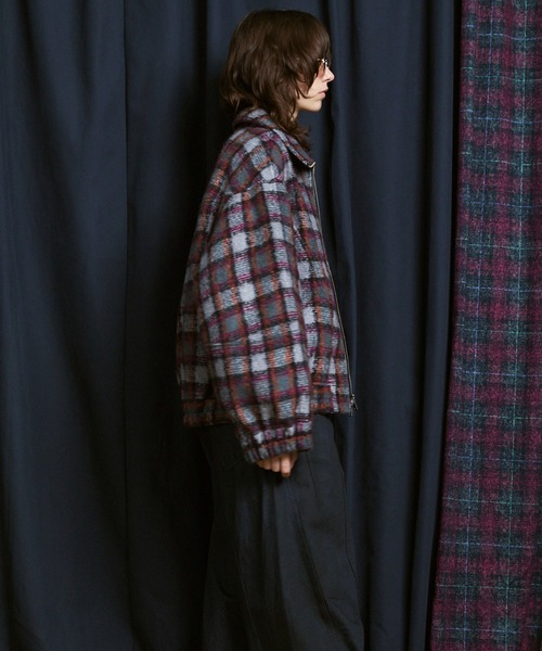 MAISON SPECIAL(メゾンスペシャル)の「《UNISEX》【Italian Dead Stock Fabric】Prime-Over Switching Stand Blouson/プライムオーバーカーブスウィッチングスタンドブルゾン【MAISON SPECIAL/メゾンスペシャル】(ブルゾン・メンズ・ダークブラック/ブラック/マルチ/ベージュ/ライトグレー/ダークネイビー・0/1/2)」の19枚目の写真