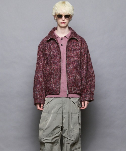 MAISON SPECIAL(メゾンスペシャル)の「《UNISEX》【Italian Dead Stock Fabric】Prime-Over Switching Stand Blouson/プライムオーバーカーブスウィッチングスタンドブルゾン【MAISON SPECIAL/メゾンスペシャル】(ブルゾン・メンズ・ダークブラック/ブラック/マルチ/ベージュ/ライトグレー/ダークネイビー・0/1/2)」の22枚目の写真