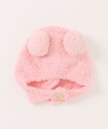 Jelly moo（ジェリームー）の「【 Jelly moo / ジェリームー 】 ぽんぽん クマ耳 ボンネット / ニット帽 ( BABY / KIDS )（ニットキャップ/ビーニー）」