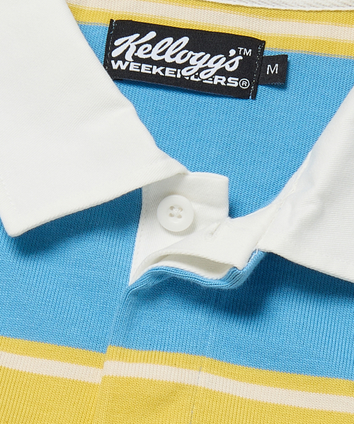 WKNDRS（ウィーキャンドース）の「KELLOGGS RUGBY PIQUE (BLUE)（ポロシャツ・レディース・その他・MEDIUM/LARGE/X-LARGE）」の4枚目の写真